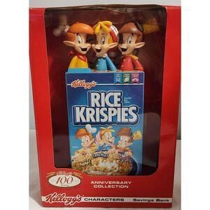 2006 Kellogg's Rice Krispies Saving Bank 100th Anniversary Collectible SNAP CRAC